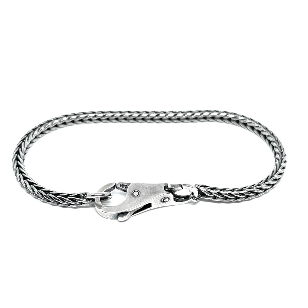 Trollbeads Sterling Silver Plain Lock with Chain